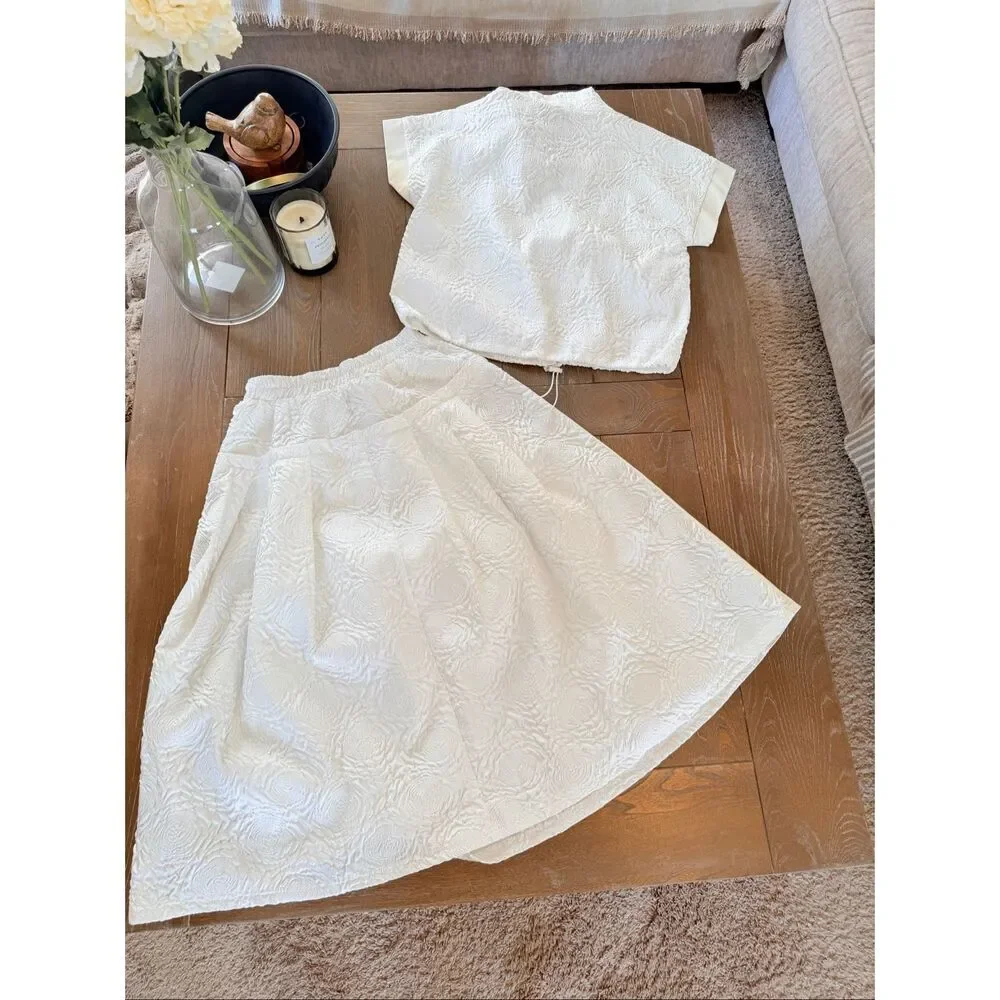 Nü Denmark Owami 2‎ Piece Top and Skirt in White Size Small